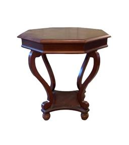 Octagonal Shaped Mahogany Side Table