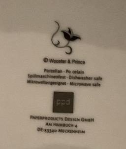 (4) Dessert Plates w/Box by Wooster & Prince