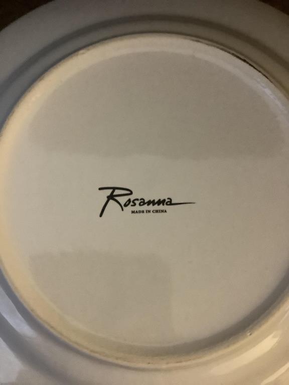 (4) Dessert Plates w/Box by Rosanna
