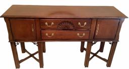 Chippendale Style Server w/2 Drawers & 2 Doors