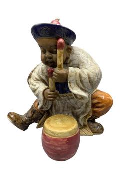 (3) Handmade Chinese Figurines 8 1/2” H