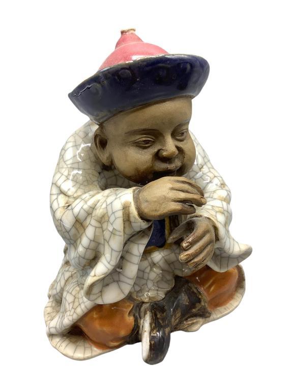(3) Handmade Chinese Figurines 8 1/2” H
