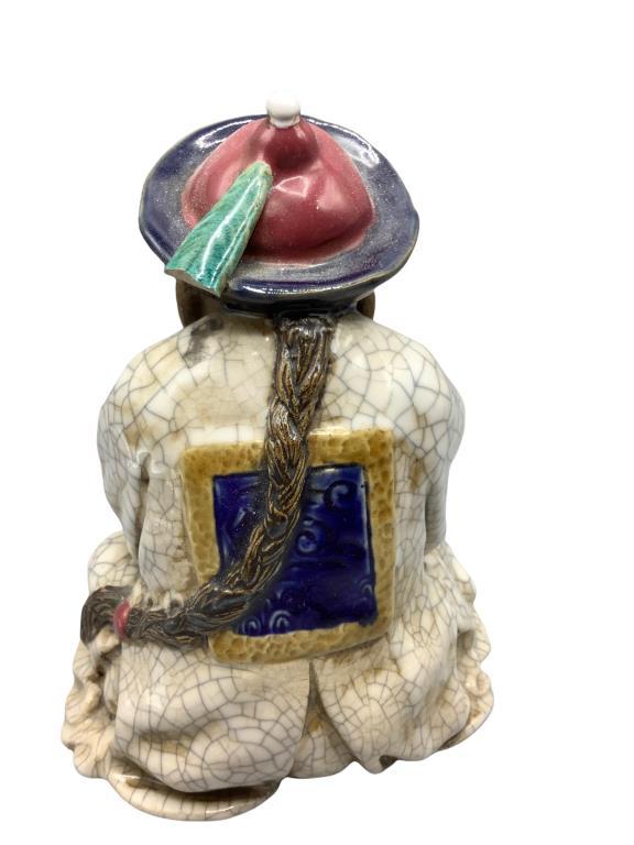 (3) Handmade Chinese Figurines 8 1/2” H
