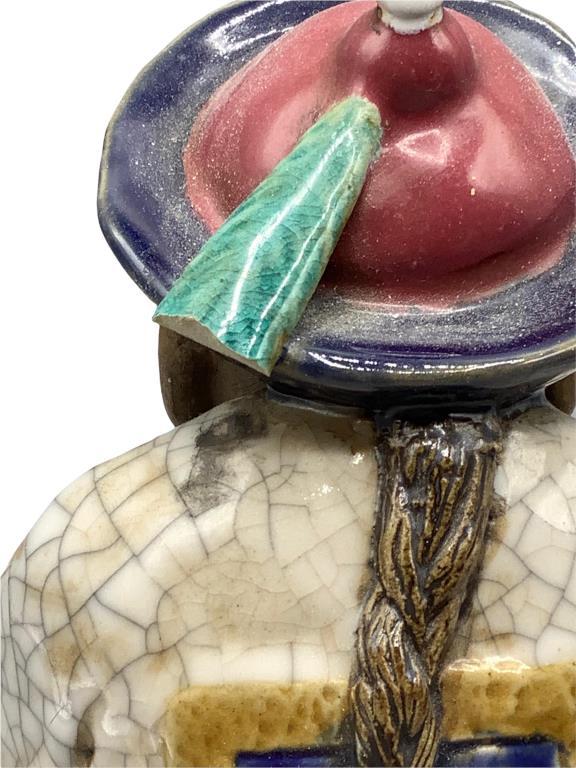 (3) Handmade Chinese Figurines 8 1/2” H