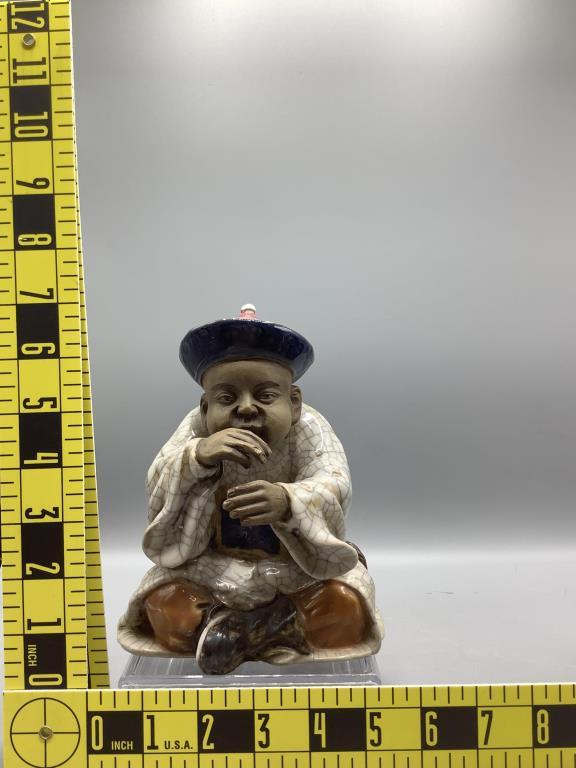 (3) Handmade Chinese Figurines 8 1/2” H