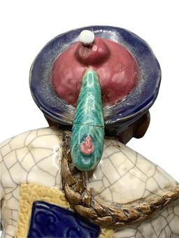 (3) Handmade Chinese Figurines 8 1/2” H