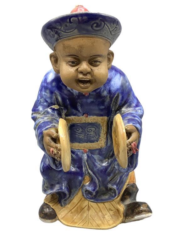 (3) Handmade Chinese Figurines 8 1/2” H