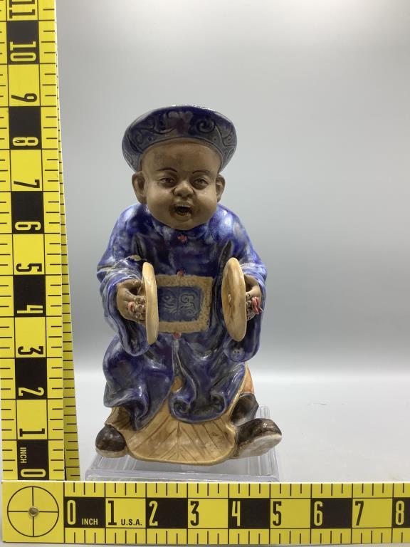 (3) Handmade Chinese Figurines 8 1/2” H