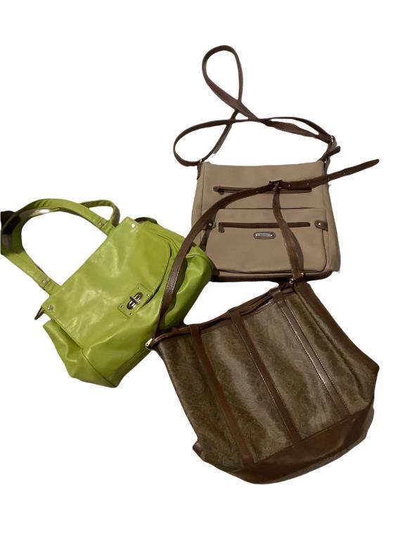 (3) Handbags: MultiSak, Bianchi, Etc