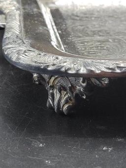 Two-Handled Silverplate Tray by Poole Silver