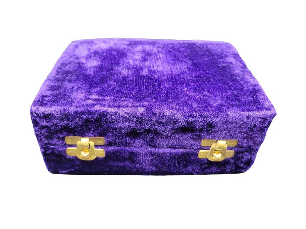 Silverplate Salt and Pepper w/Tray and Velvet Box