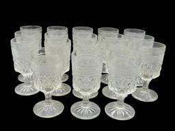 (18) Wexford by Anchor Hocking Claret Wine Glasses
