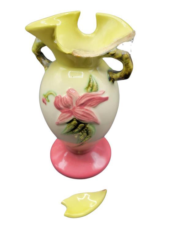 (3) McCoy Vases & Damaged Hull Vase