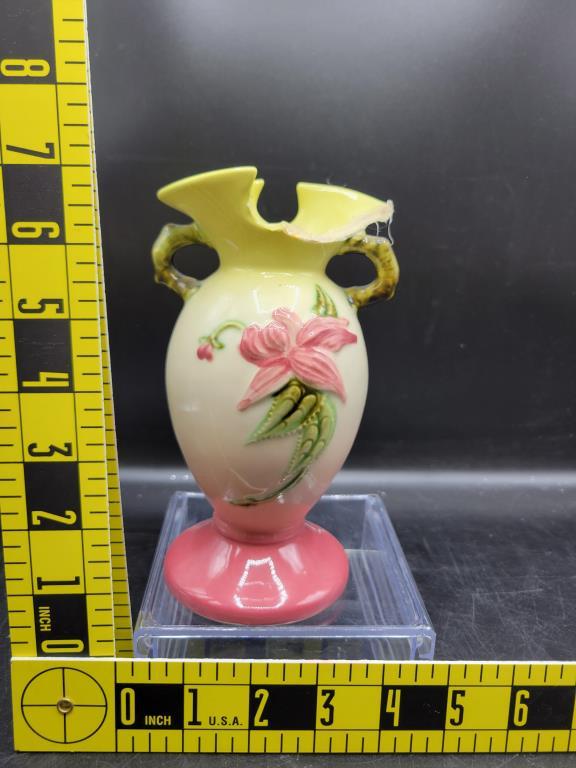 (3) McCoy Vases & Damaged Hull Vase