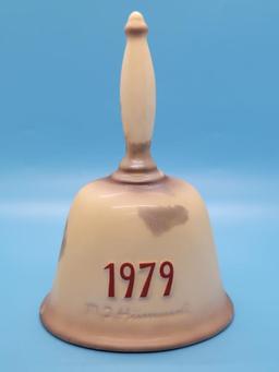 (3) M.J. Hummel Annual Bells in bas-relief:  First