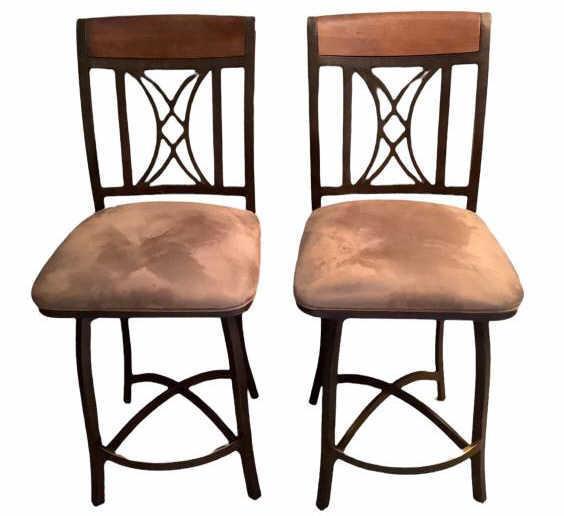 (2) Swivel Barstools 26.5” Seat to Floor