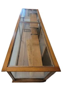 Glass Display Case with Adjustable Shelves
