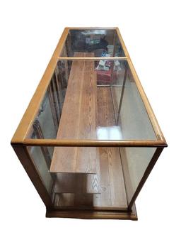 Glass Display Case w/Adjustable Shelves