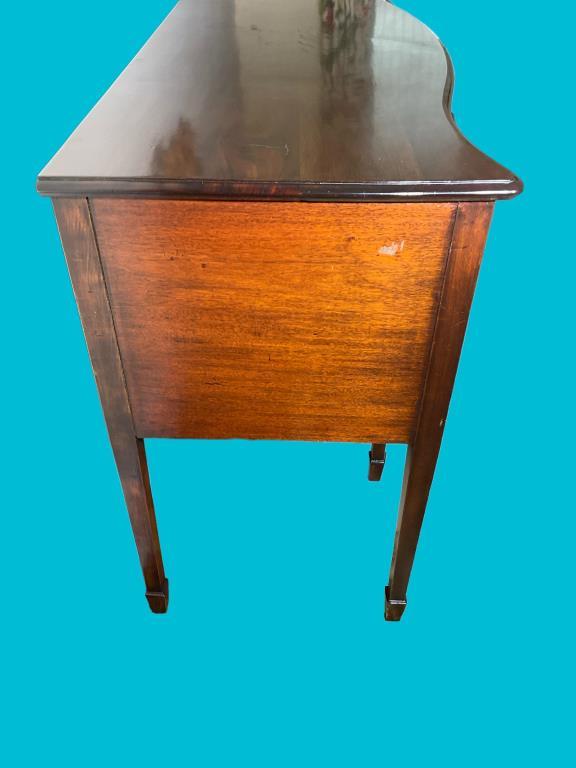 Serpentine Front Mahogany Buffet, Dovetail