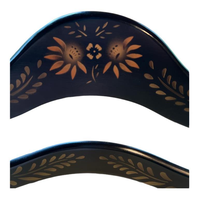 (6) Painted Dining Chairs with Rush Seats
