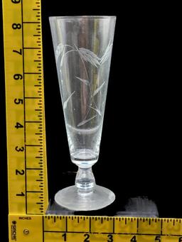 (6) Pilsner Glasses "Wheat" by Sasaki