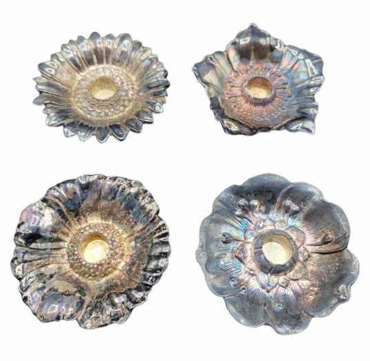 (4) Gorham Silverplate Taper Candle Holders