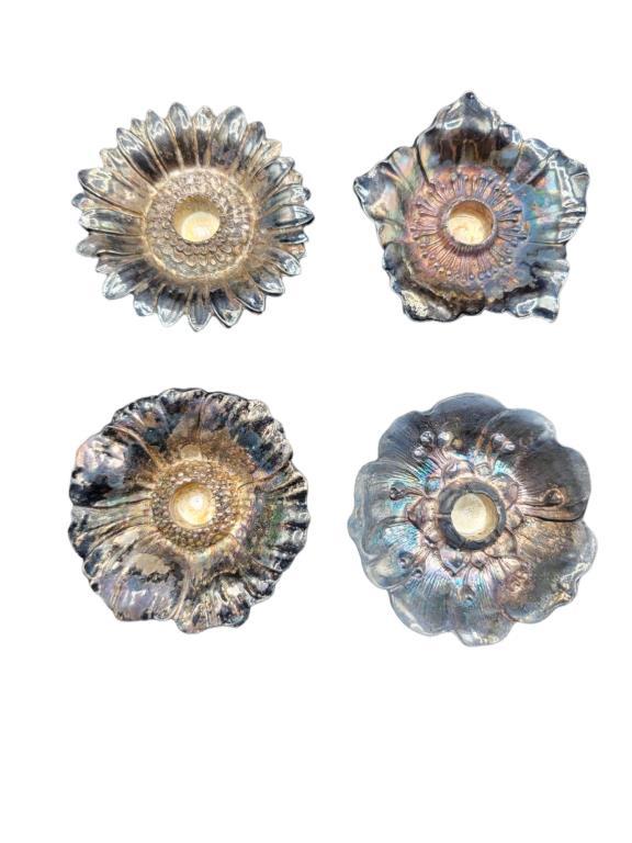 (4) Gorham Silverplate Taper Candle Holders