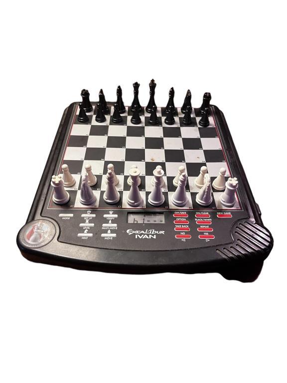 Excalibur Ivan Electronic Chess & Vintage Cribbage