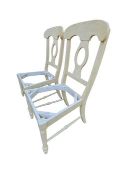 (2) Painted Chairs no bottoms