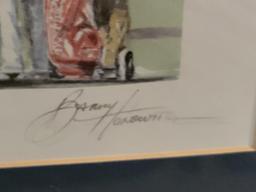 Framed and Matted “The 17th Hole” by Barry