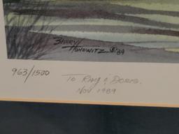 Framed and Matted “The 17th Hole” by Barry