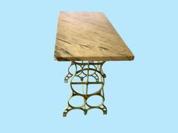 Iron Sewing Machine Base w/Marble Top