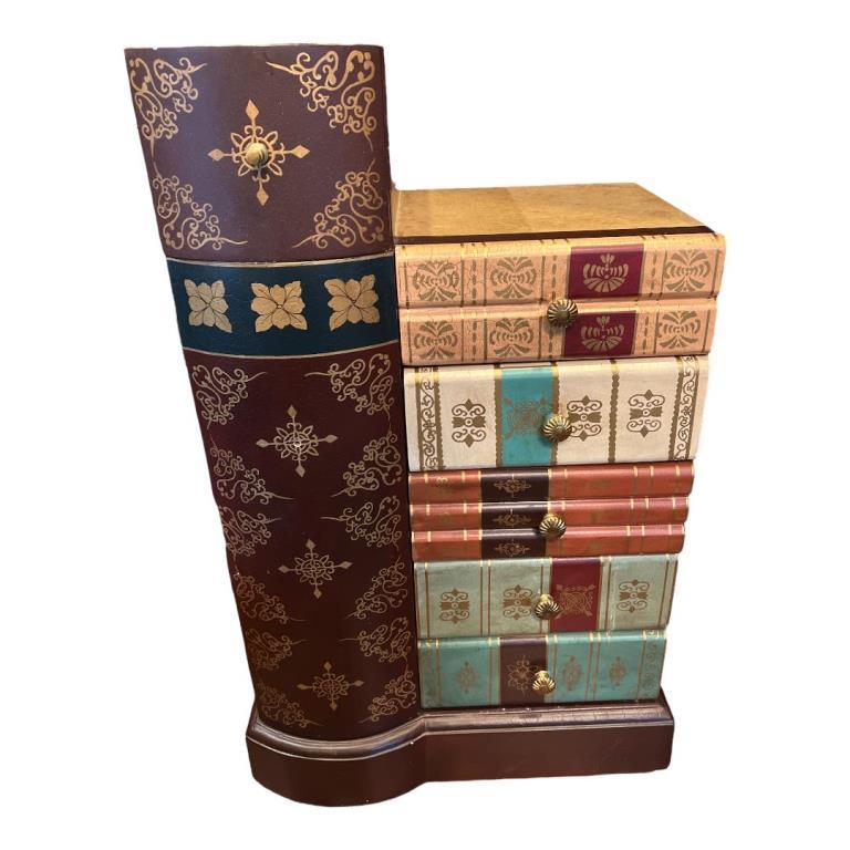 Book Themed Stand - 5 Drawers on One Side