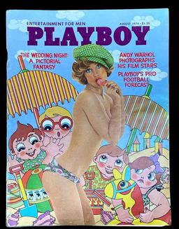 (2) Playboy Magazines with Centerfolds - 1974: