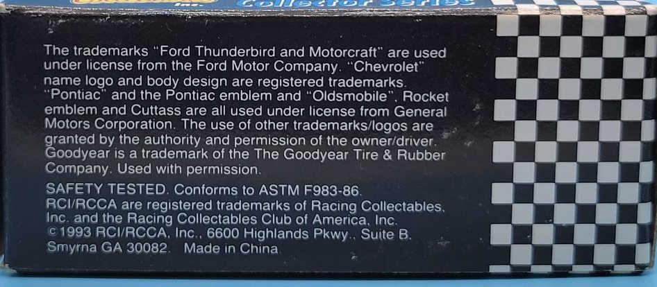 (4) 1:64 Scale Racing Collectibles Collector
