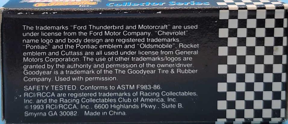 (4) 1:64 Scale Racing Collectibles Collector