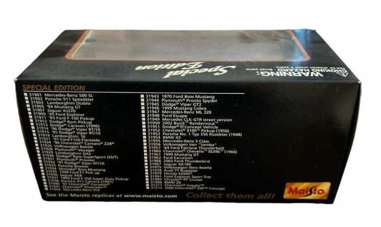 Maisto Special Edition 1:24 Scale Die Cast