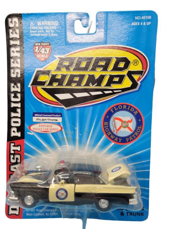 (2) Road Champs Diecast Police Series 1:43