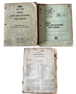 Assorted Parts Catalogs