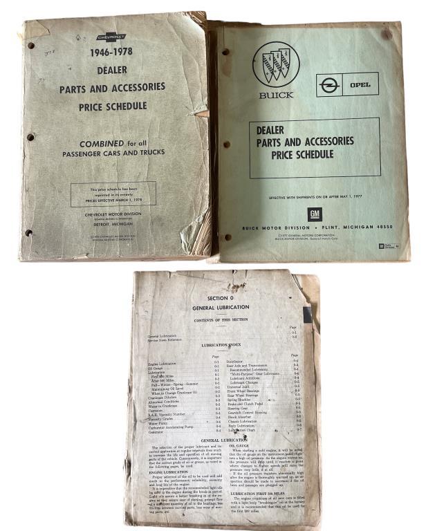 Assorted Parts Catalogs
