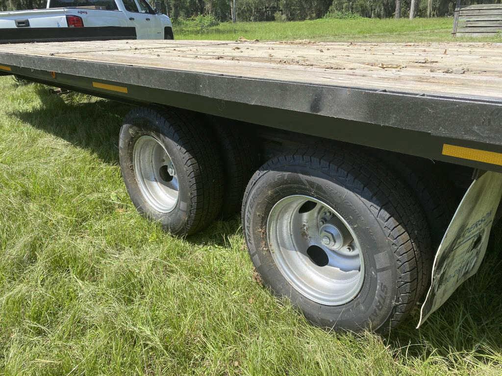 Tag Along, Deck Over Tires 24' Flat Bed Trailer with Tandem