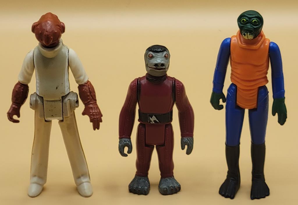 (3) Kenner Star Wars Action Figures: 1978 Walrus