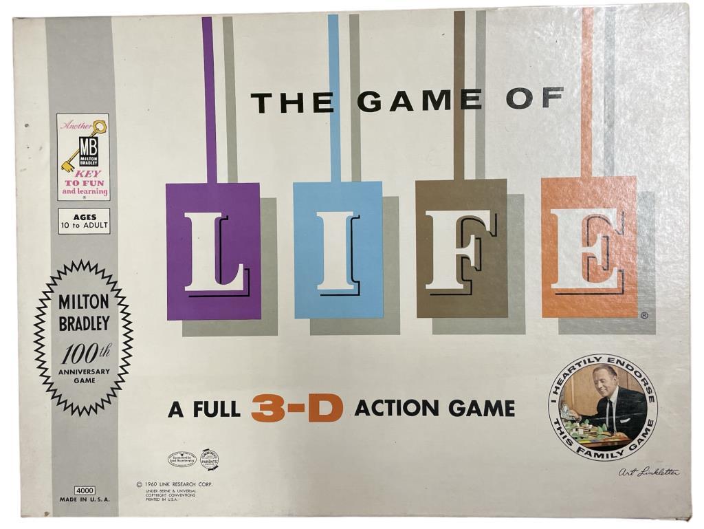 (4) Vintage Board Games in Original Boxes: “The