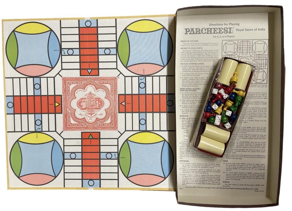 (4) Vintage Board Games in Original Boxes: “The