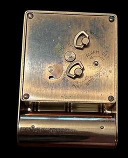 Vintage Swiss Le Couture Folding Clock