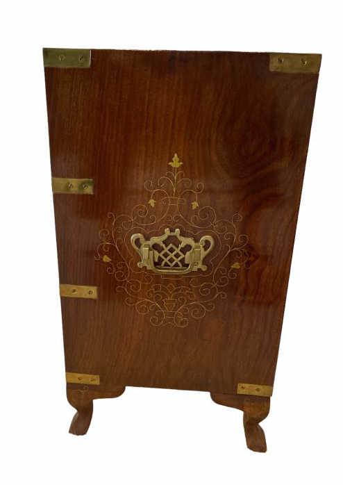 Asian Chest with Brass Trim, Two Short Drawers