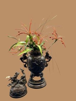20th Century Tripod Censer, Reticulated Lid, Deep