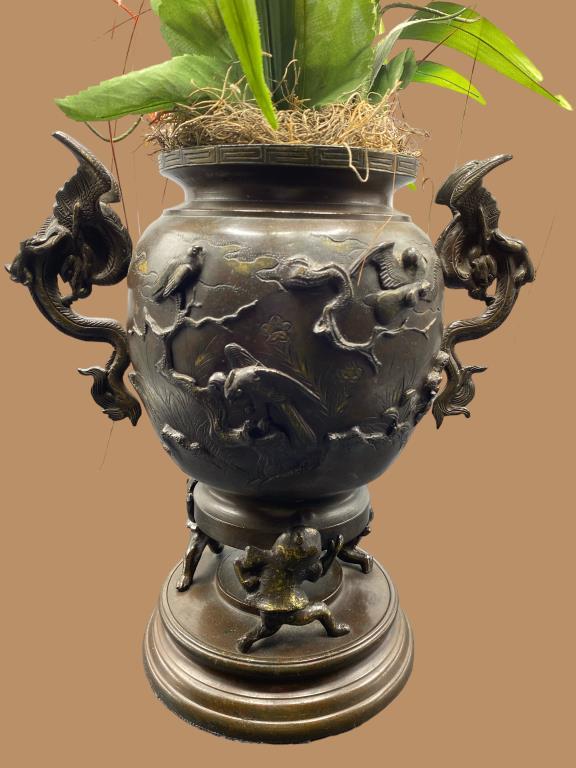 20th Century Tripod Censer, Reticulated Lid, Deep