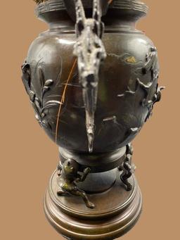 20th Century Tripod Censer, Reticulated Lid, Deep