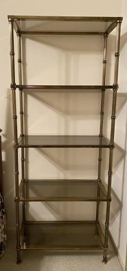 Metal and Glass Bookshelf